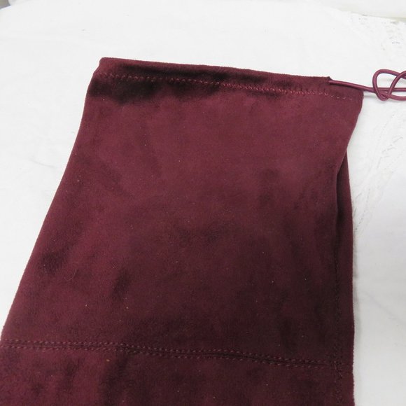 THIGH HIGH SUEDE BOOTS / SIZE 10 / ZIPPER SIDES - Picture 7 of 10